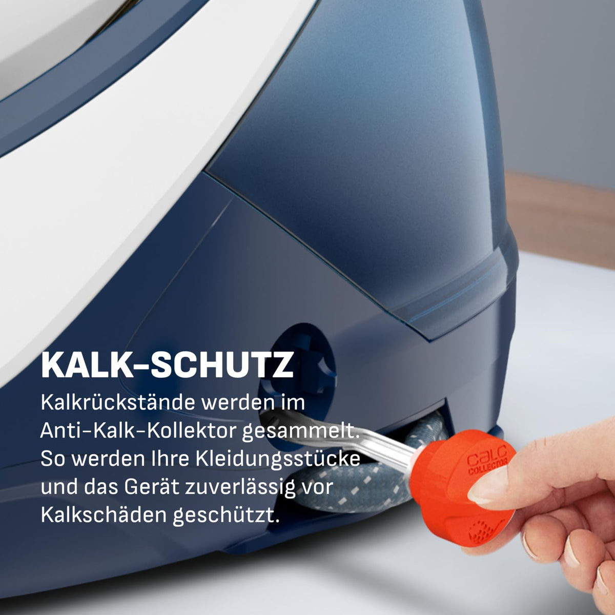 Pro Express Protect Dampfbügelstation 7,6 Bar 140 g/min 550 g/min Dampfstoß Antikalk blaugrau/weiß GV9225