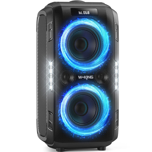 270W Peak Bluetooth Partybox Lautsprecher 125dB 12 Bässe 2x16,5cm Woofer Super Bass Mic Gitarre USB AUX Akku