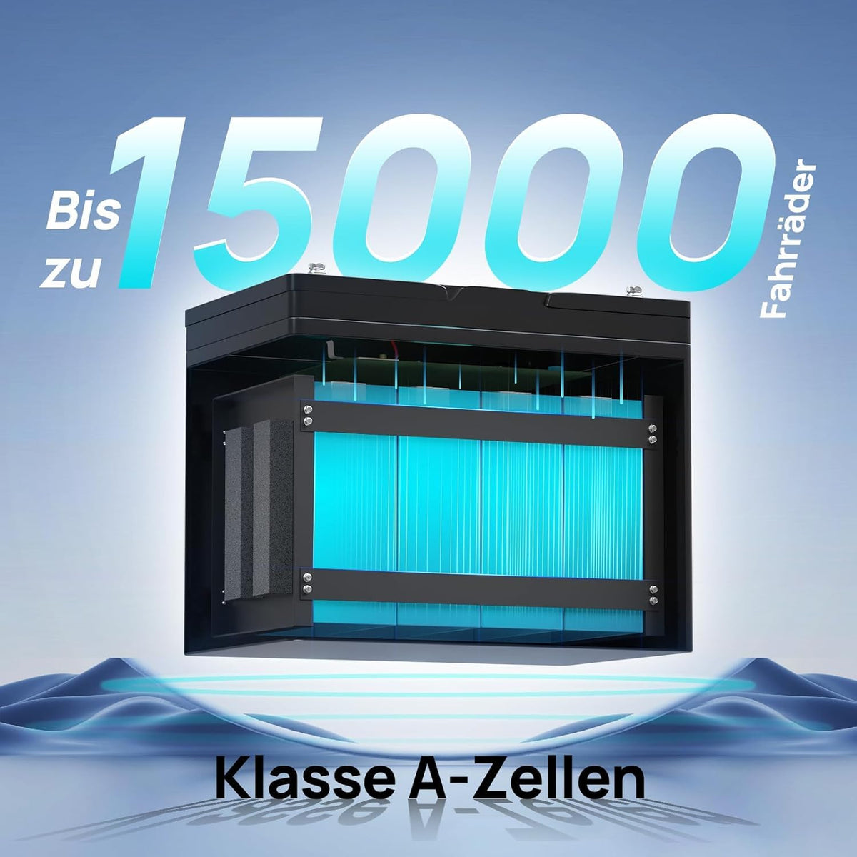 LiFePO4 12V 100Ah Bluetooth mit 12/24V 20A Ladegerät BMS Niedrigtemperaturschutz für Wohnmobil Boot Wohnwagen