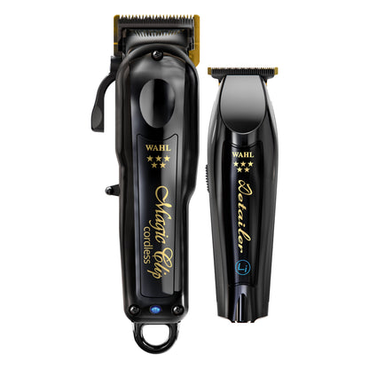 Kabellose Barber Combo, Magic Clip und Detailer Li, Titan und DLC Klingen, 100 Min, 6 Aufsätze, Styling Kamm