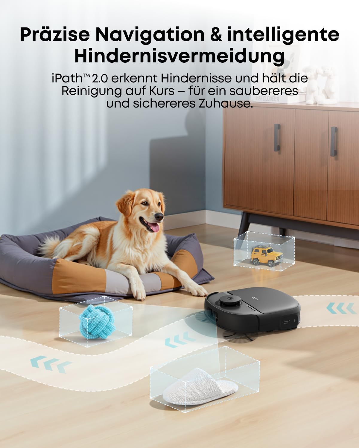 HydroJet C28 Saugwischroboter 15000 Pa KI Hindernisvermeidung selbstreinigende Wischrolle 5 in 1 Station