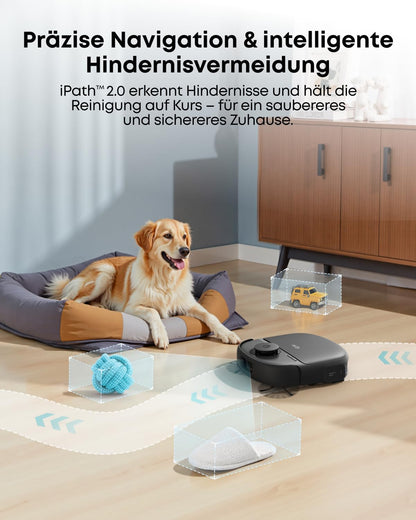 HydroJet C28 Saugwischroboter 15000 Pa KI Hindernisvermeidung selbstreinigende Wischrolle 5 in 1 Station