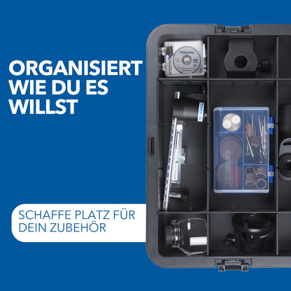 8250 12V Akku Rotationswerkzeug bürstenlos 5.000 bis 30.000 U/min 65 Zubehörteile 2 Akkus und Ladegerät