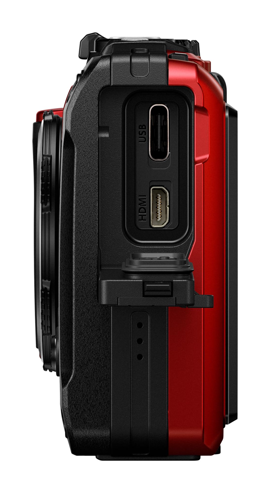 Tough TG7 Outdoor Kamera wasserdicht, stoßfest, F2.0 rot, 4K Video, 12MP, 4x Zoom, Makro, Bluetooth, WLAN
