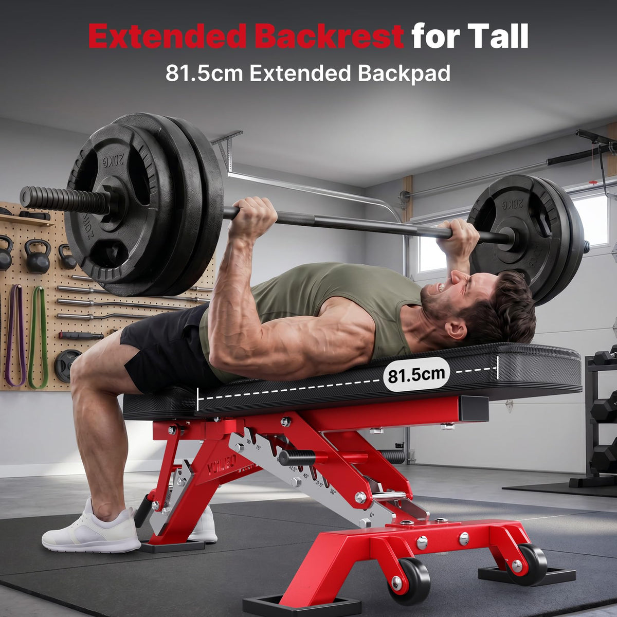 Hantelbank verstellbar bis 1050 kg Homegym Schrägbank Flachbank Negativbank 90% vormontiert