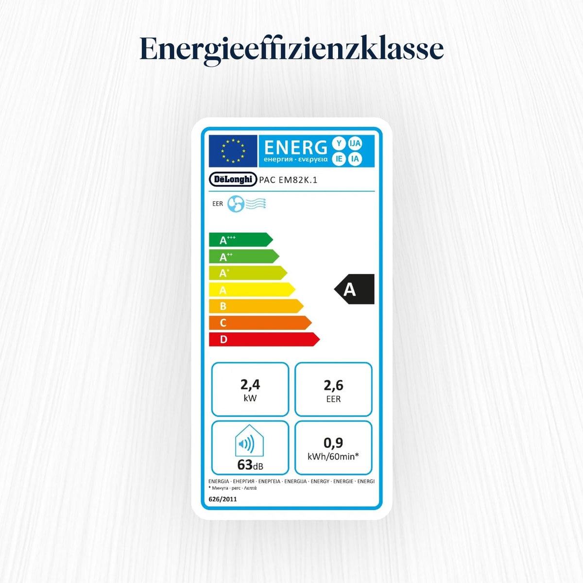 Pinguino 3in1 Mobilklimagerät bis 27 m², 9400 BTU, leise, Fernbedienung, 24h, Energieklasse A, PACEM82
