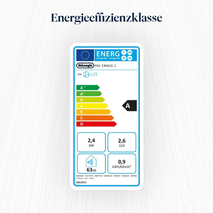 Pinguino 3in1 Mobilklimagerät bis 27 m², 9400 BTU, leise, Fernbedienung, 24h, Energieklasse A, PACEM82