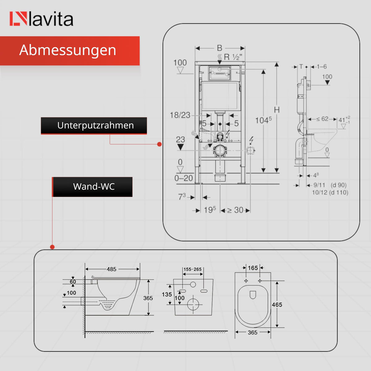 Duofix Basic Vorwand WC Dalia Weiß Spülrandlos Tornado Spülsystem Sitz Absenkautomatik Bedienplatte Delta 25