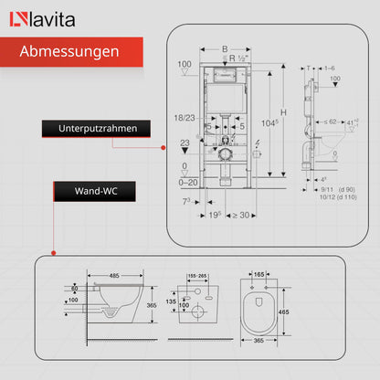 Duofix Basic Vorwand WC Dalia Weiß Spülrandlos Tornado Spülsystem Sitz Absenkautomatik Bedienplatte Delta 25