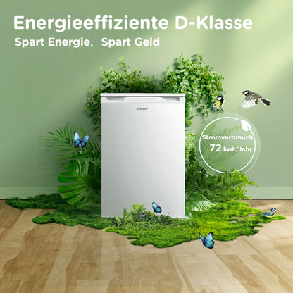131L Kühlschrank ohne Gefrierfach, Inverterkompressor, 72kWh/Jahr, EEKD, 39dB, Obst/Gemüsefach, H84,5 B55,3 cm
