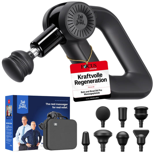 Percussion Massagepistole D6 Pro 16mm Amplitude OLED Bildschirm für Schulter Rücken Bein Tragetasche