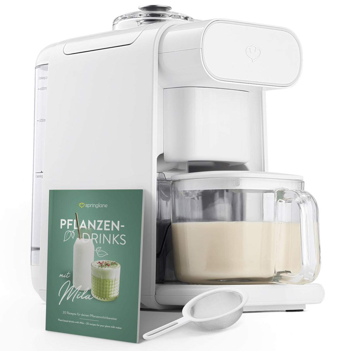 Pflanzenmilchbereiter Mila 600ml, 6 Programme, Selbstreinigung, LED Display, Nussmilch, Sojamilch, Haferdrinks