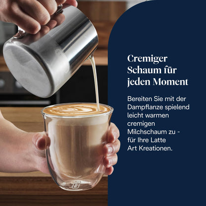 Siebträgermaschine La Specialista Arte EC9155.MB 8 Mahlgrade 15 Bar 3 Temperaturen Milchschaumdüse Barista Kit