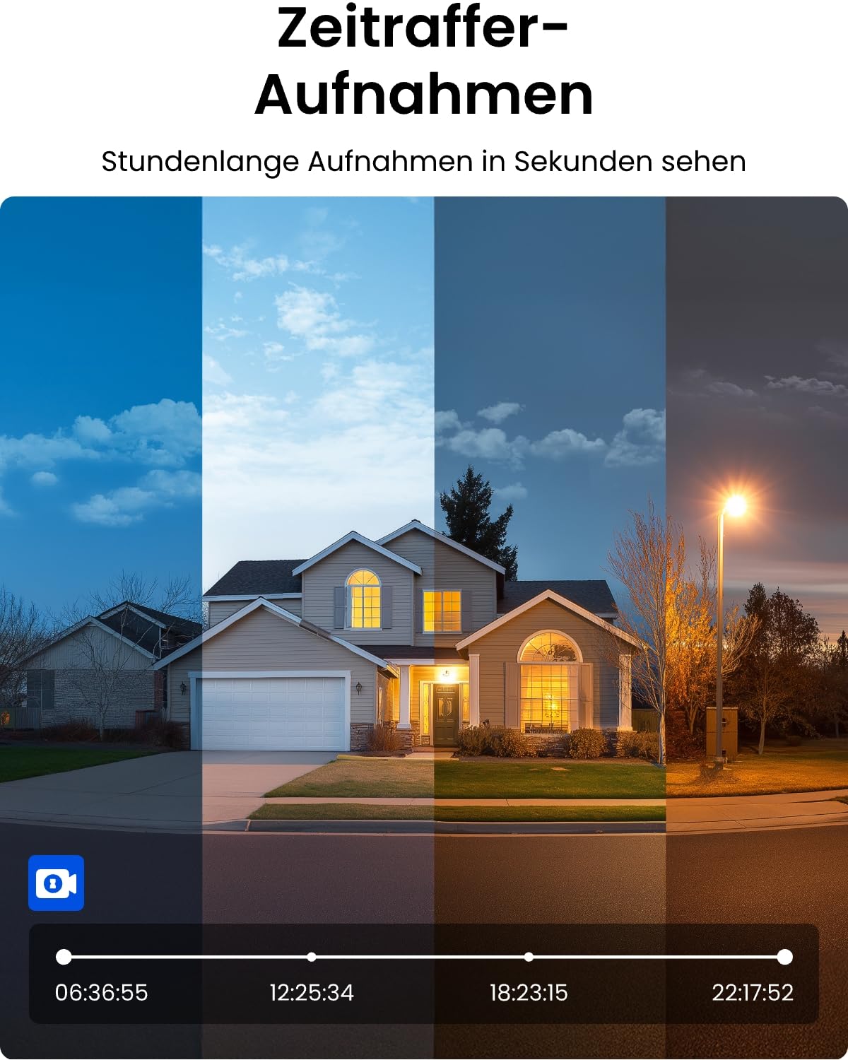 4K PoE Außen Set, 8CH NVR 2TB, 4x 8MP IP, Personen und Fahrzeugerkennung, 24/7 Innen/Außen, RLK8 800B4 Schwarz