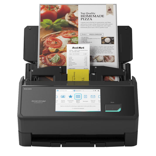 iX2500 Dokumentenscanner, Duplex, 45 S./Min., 100 Blatt ADF, 600 DPI, 5 Zoll Touchscreen, WLAN/Bluetooth/USB