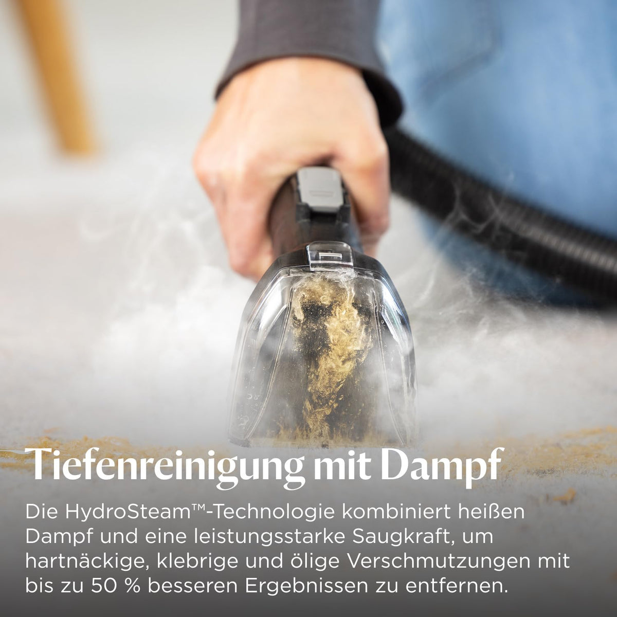 SpotClean HydroSteam Teppichreiniger und Dampfreiniger 1000W 3689N Nasssauger für Teppiche Polster Auto