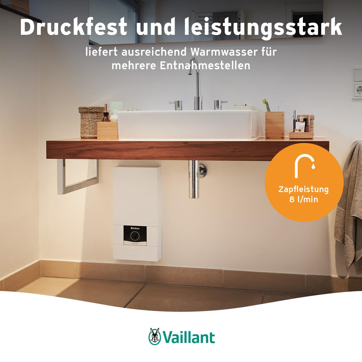 Durchlauferhitzer VED E 24/8 druckfest 24kW 400V stufenlos regelbar Digitalanzeige 0010023779 Energieklasse A