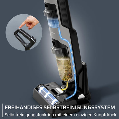 XClean 4 kabelloser Nass und Trockenstaubsauger 50min Laufzeit Selbstreinigung Schmutzerkennung GZ5036