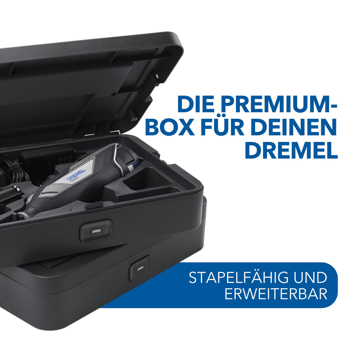 8250 12V Akku Rotationswerkzeug bürstenlos 5.000 bis 30.000 U/min 65 Zubehörteile 2 Akkus und Ladegerät
