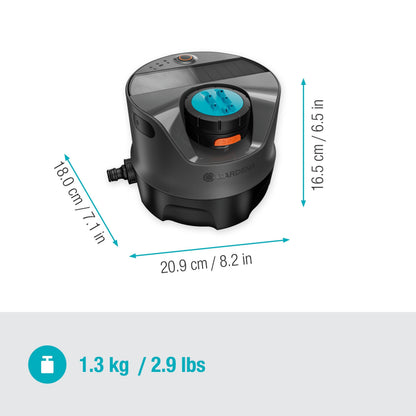 AquaPrecise Bewässerungssystem für Rasenflächen bis 320 m² solarbetrieben Wasserverteilung Bluetooth 16000 20