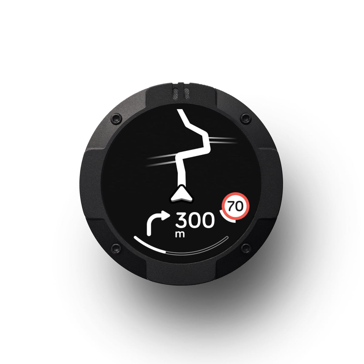 Moto II Motorradnavi, Globalnavigation, Minikartenschnittstelle, 14h Akku, IP67, USB C, Riemenhalterung
