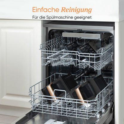 Airfryer, Mit Sichtfenster, 8,5L Heißluftfritteuse 2 Kammern, NTC-Tech für präzise Temperaturkontrolle, Gold