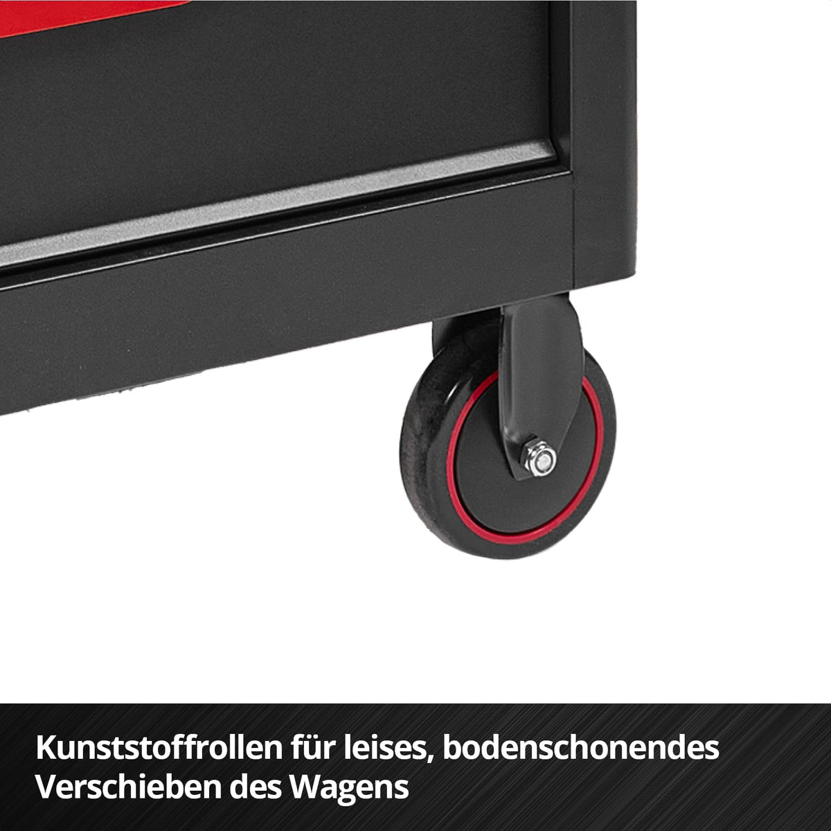 Werkstattwagen unbestückt, 6 Schubladen, Interlocksystem, Kugellagerschienen, Tragkraft 135 kg, Feststellrollen