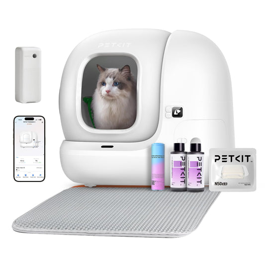 Pura Max 2 selbstreinigende Katzentoilette 76L xSecure Geruchsbeseitigung App Steuerung für mehrere Katzen