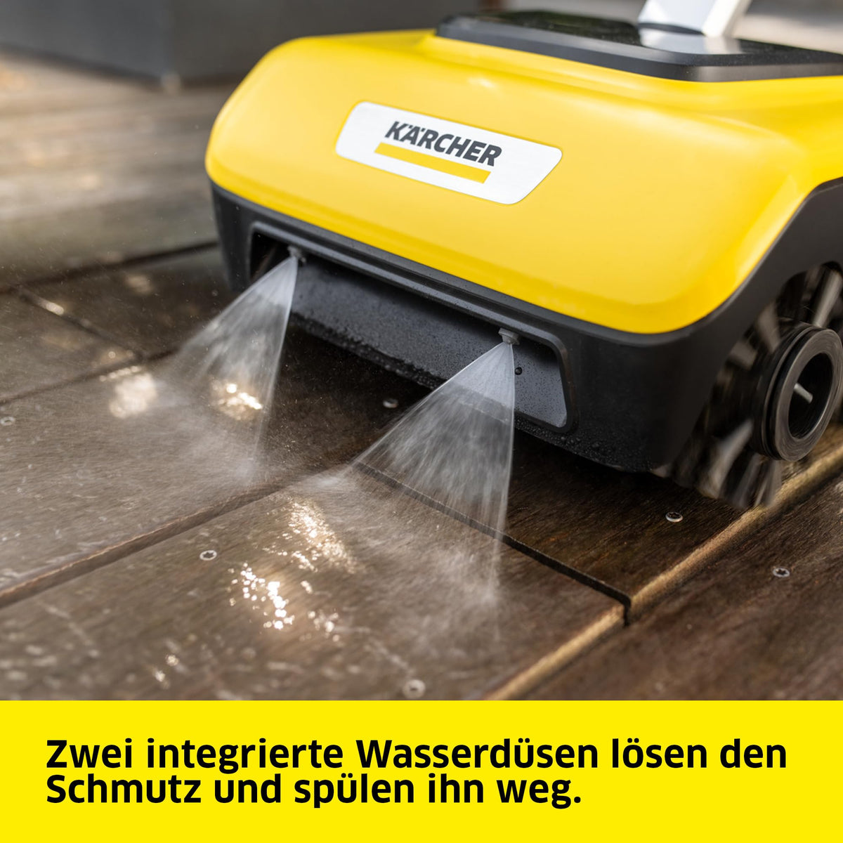 Terrassenreiniger PCL 6 Druck 10bar Wasser 180 l/h Breite 300 mm Drehzahl 600 800 U/min Holz Kunststoffverbund