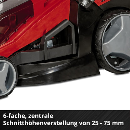 Akku Rasenmäher GEcm 36/43 Li M Solo PowerXChange 36V 43cm 600m² Brushless Mulchfunktion 63L 25 75mm ohne Akku