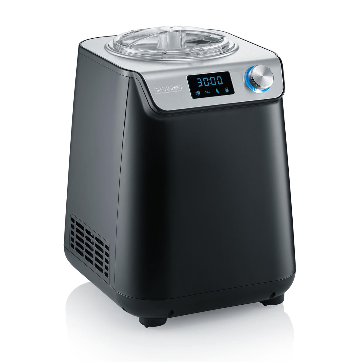 Kompakte Eismaschine und Joghurtbereiter mit Kompressor 2 in 1 platzsparend im Slim Design EZ 7407