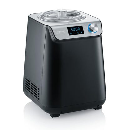 Kompakte Eismaschine und Joghurtbereiter mit Kompressor 2 in 1 platzsparend im Slim Design EZ 7407