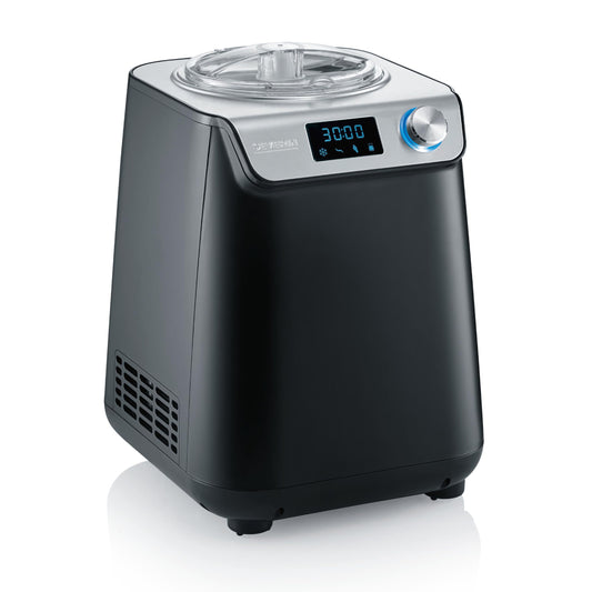 Kompakte Eismaschine und Joghurtbereiter mit Kompressor 2 in 1 platzsparend im Slim Design EZ 7407