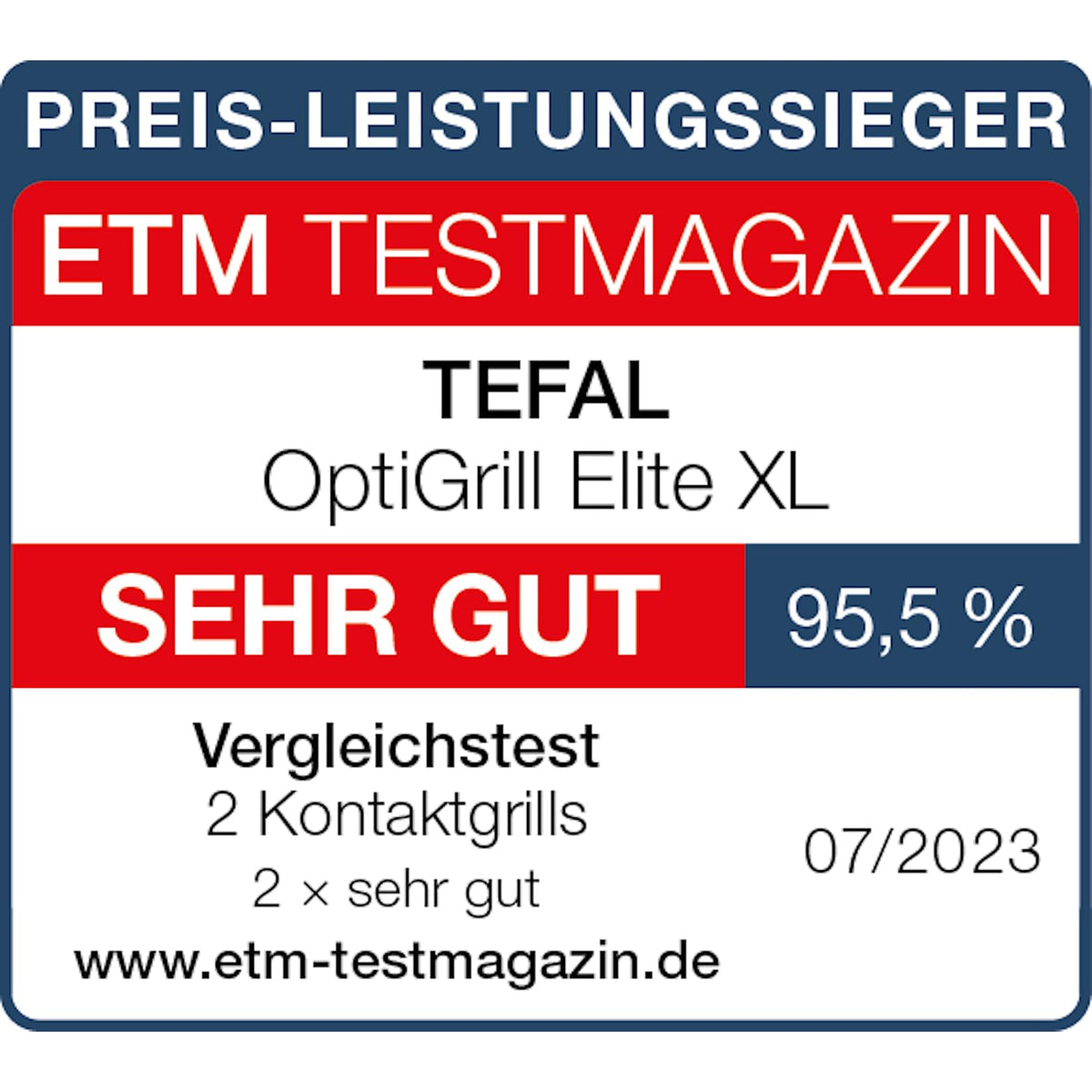 OptiGrill Elite XL Kontaktgrill 16 Programme Digitales Display Garstufenanzeige Grillboost Edelstahl GC760D12