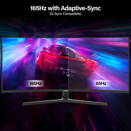 34 zoll ultrawide curved gaming monitor 165Hz UWQHD 3440x1440 1500R VA höhenverstellung DP HDMI VESA 75x75
