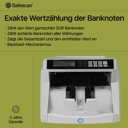 Banknotenzähler 2465 S Wertzählung 7 fache Echtheitsprüfung zählt sortierte Banknoten aller Währungen