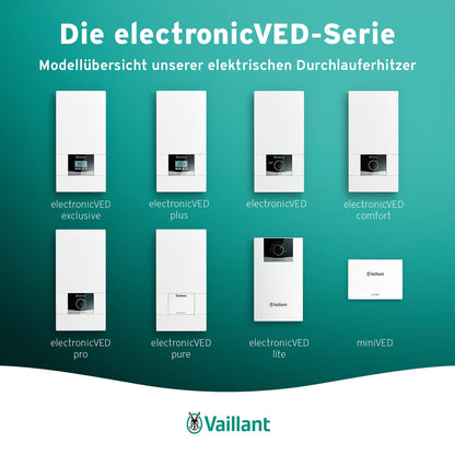 Durchlauferhitzer VED E 24/8 druckfest 24kW 400V stufenlos regelbar Digitalanzeige 0010023779 Energieklasse A