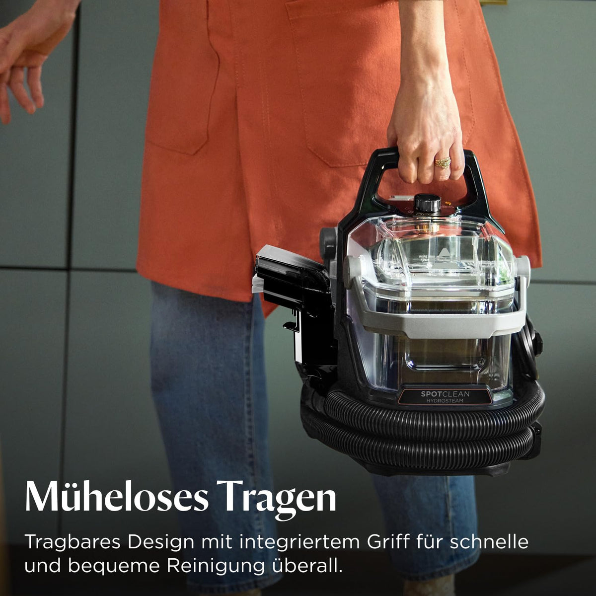 SpotClean HydroSteam Teppichreiniger und Dampfreiniger 1000W 3689N Nasssauger für Teppiche Polster Auto