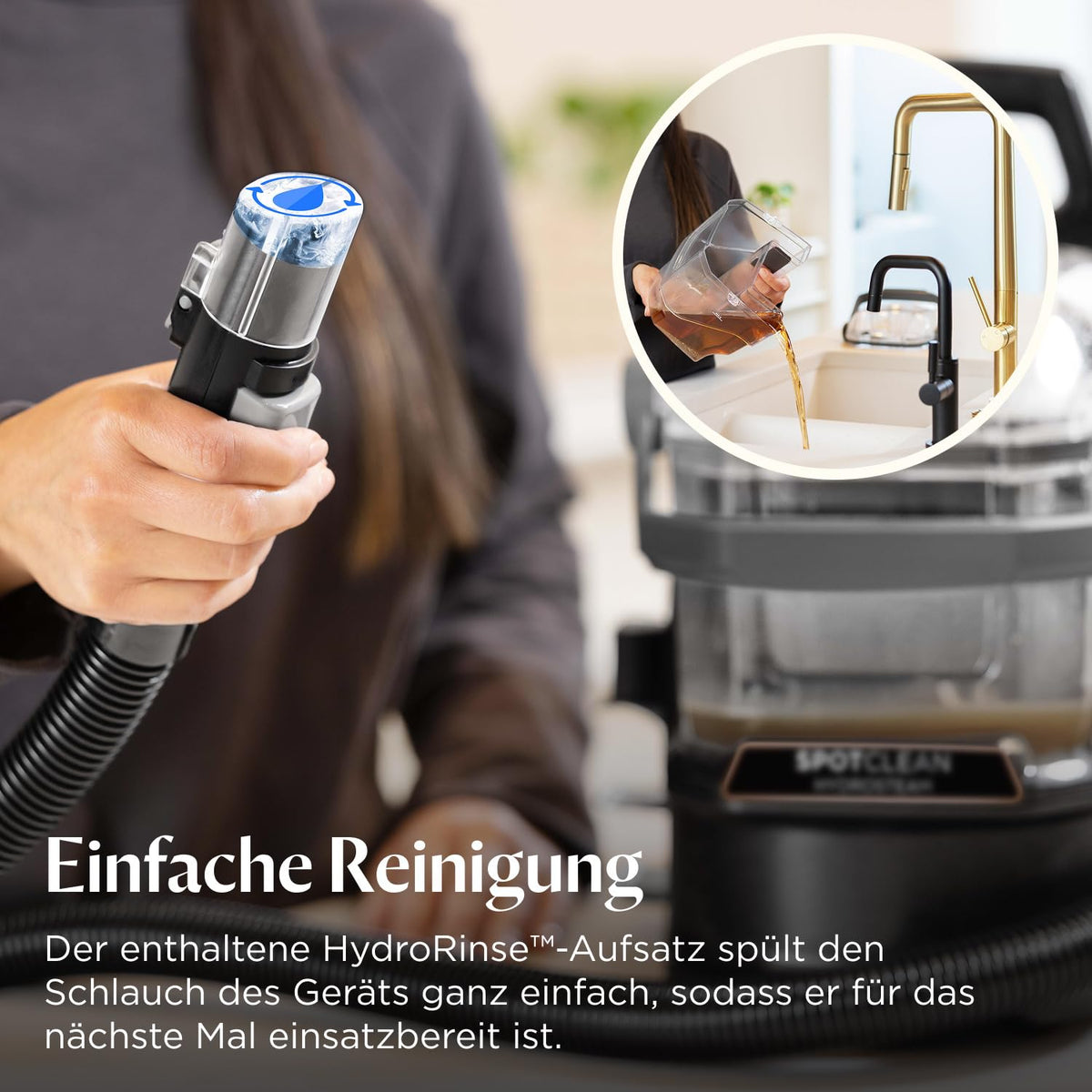 SpotClean HydroSteam Teppichreiniger und Dampfreiniger 1000W 3689N Nasssauger für Teppiche Polster Auto