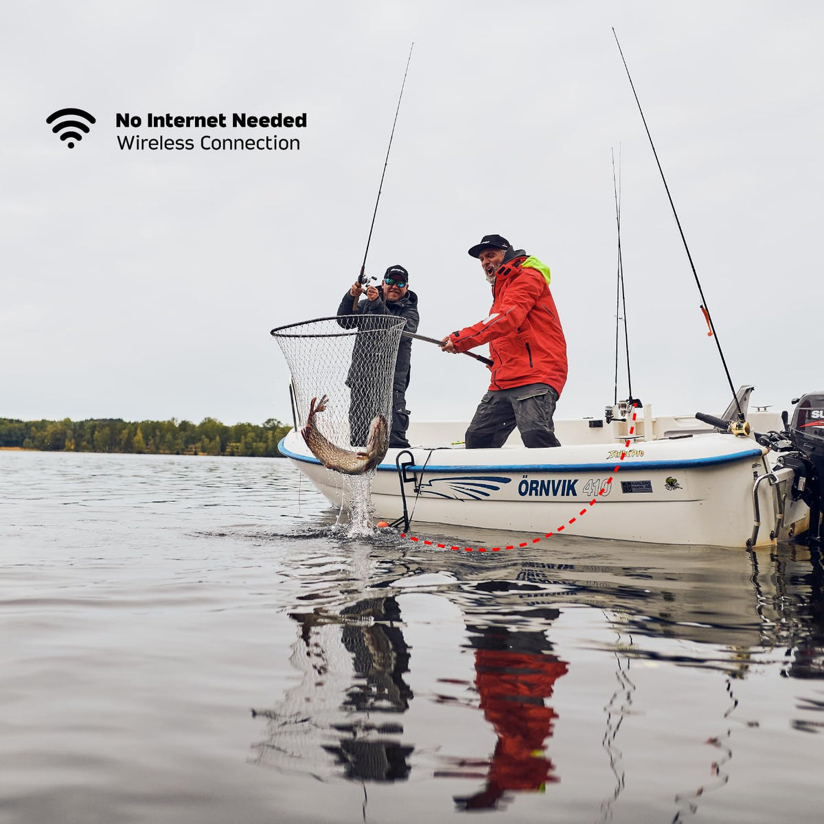 Smart Sonar Pro+ 2 Fischfinder Echolot mit Tiefenmesser, GPS-Sender für Kajak, Boot oder Eisangeln, inkl. App