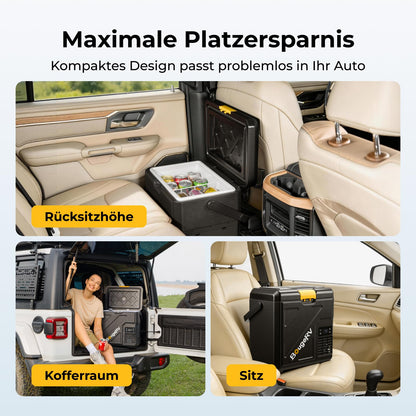 Kompressorkühlbox CRH20 20L, Akku 240Wh, -20°C bis 20°C, App-Steuerung IPX4, 12V/24V/230V, Camping Reisen 2026