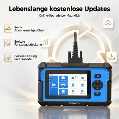 ArtiDiag600 Pro universelles OBD2 Diagnosegerät mit 9 Servicefunktionen