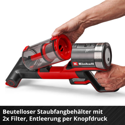 Akku-Stielstaubsauger TE-SV 18/270 BL-Solo PXC 18V Brushless 270mbar beutellos 3 Modi 3fach Filter ohne Akku