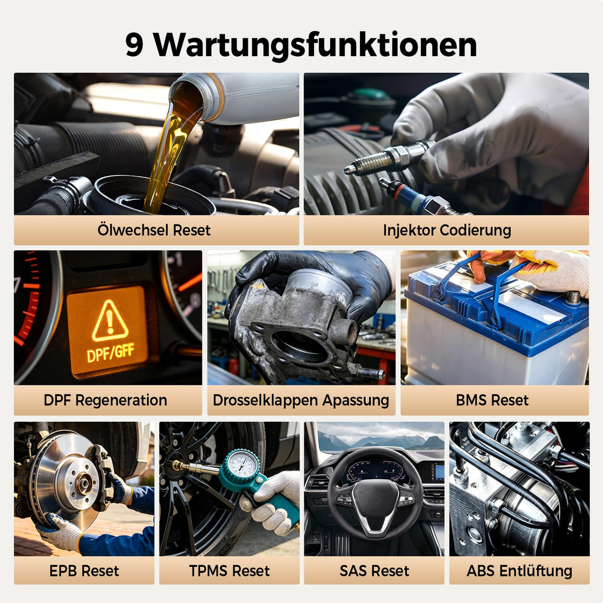 ArtiDiag600 Pro universelles OBD2 Diagnosegerät mit 9 Servicefunktionen