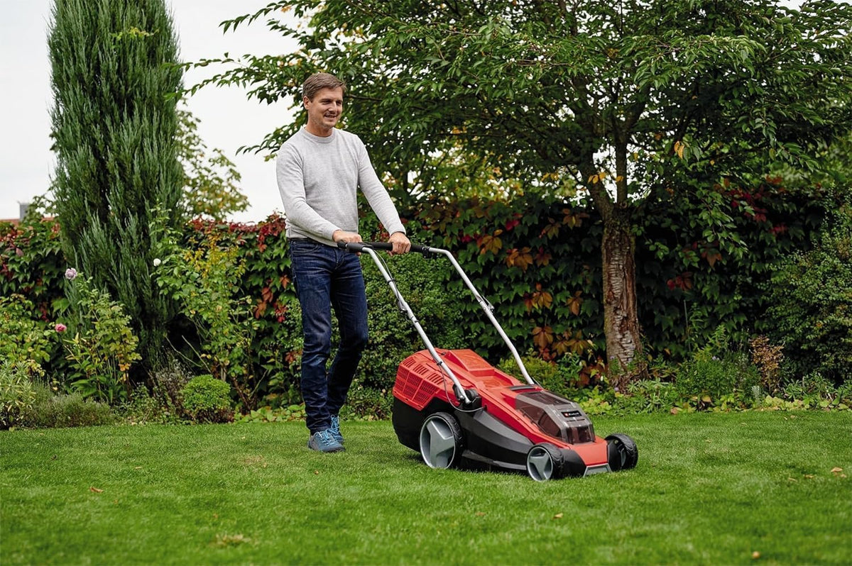 Akku Rasenmäher GEcm 36/43 Li M Solo PowerXChange 36V 43cm 600m² Brushless Mulchfunktion 63L 25 75mm ohne Akku