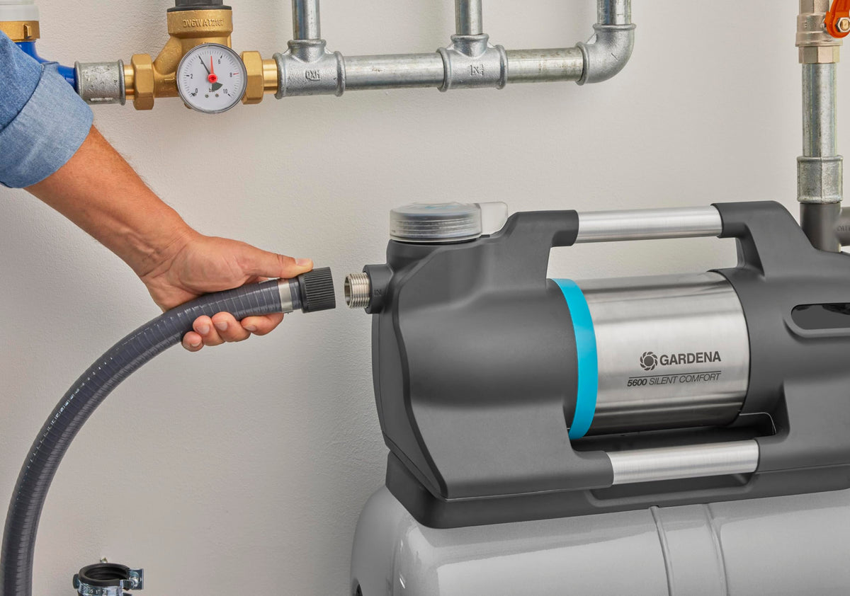 Hauswasserwerk 6300 SilentComfort 25l Speicher Filter 6300 l/h Trockenlaufsicherung leise Bluetooth App 9068 20