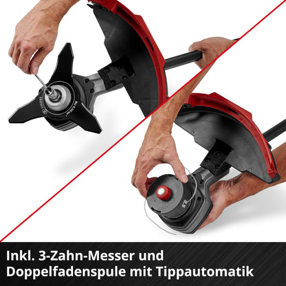 Akku-Sense GP-BC 36/430 Li BL-Solo PXC, 36 V, 1,0 kW, brushless, 43 cm Schnittbreite, Doppelfaden, ohne Akku