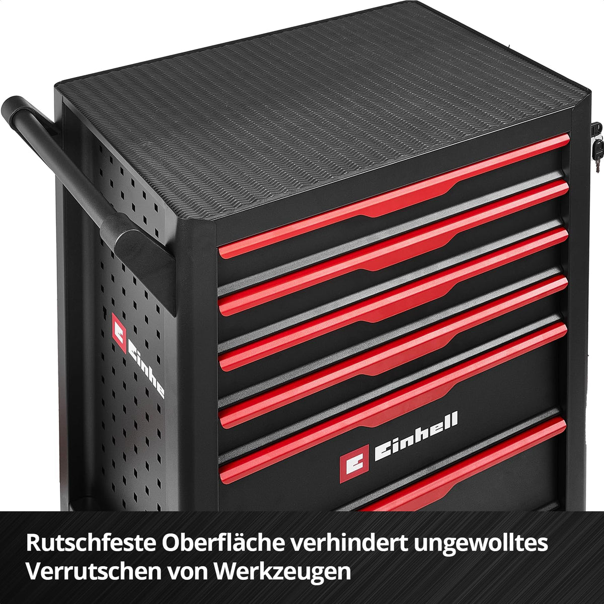 Werkstattwagen unbestückt, 6 Schubladen, Interlocksystem, Kugellagerschienen, Tragkraft 135 kg, Feststellrollen