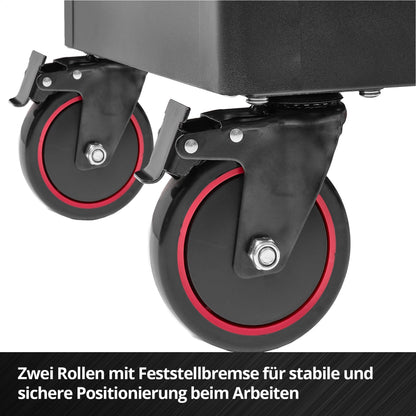 Werkstattwagen unbestückt, 6 Schubladen, Interlocksystem, Kugellagerschienen, Tragkraft 135 kg, Feststellrollen