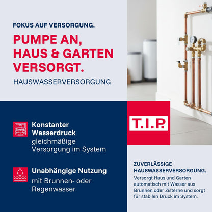 Hauswasserwerk HWW INOX 1300 Plus F 1200W Jet Pumpe 4350 l/h 50m Förderhöhe Druckkessel Vorfilter wartungsfrei